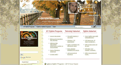 Desktop Screenshot of e-derslerim.com